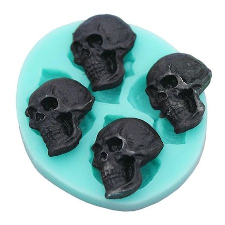 Silikonform for baking / sjokolade - Dødningehoder