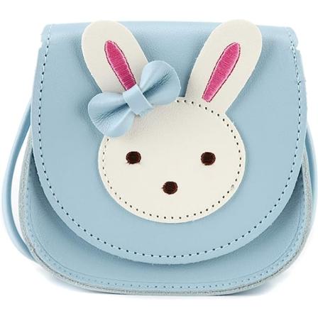 Little Rabbit Ear Bow Crossbody kukkaro, PU-olkalaukku lasten tytöille taaperoille