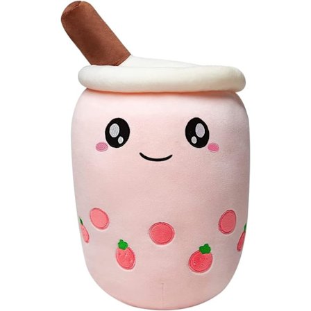 Piirretty Bubble Tea -pehmolelu 13,7 tuumaa Boba Pehmolelu Kawaii Pehmolelu Lahja Tytölle, Pojalle ja Ystäville Ystävänpäivä Joulu