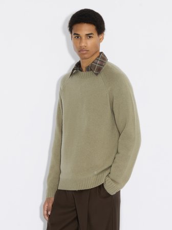 Holzweiler Wool Crewneck Sweater - Green - Men's - L