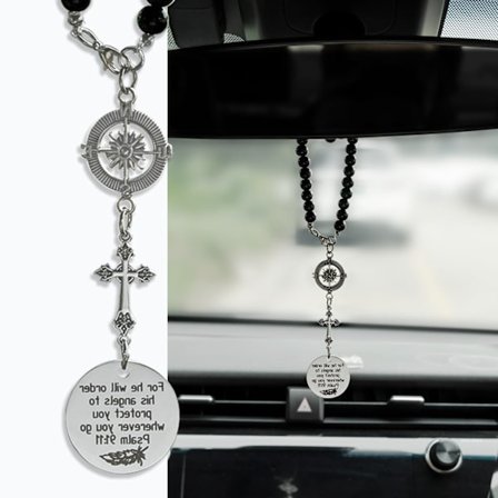 Korshänge i metall, kristen bilhänge, dekoration för backspegel, present till familj och älskade