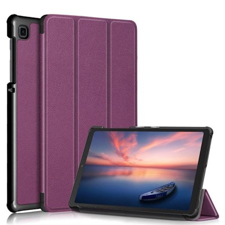 Samsung Galaxy Tab A7 Lite tri-fold läderfodral - Lila