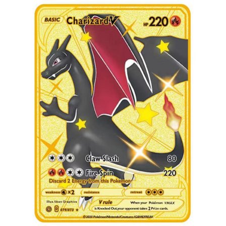 Grænseoverskridende dedikeret ny lommemonster spray drage spil specielt kort samling metal kort regnbue kort sprog