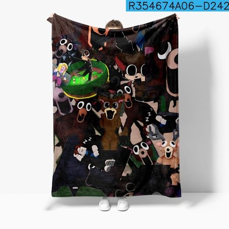 99 Nights in the Forest Flanellfilt | Mjukt Tryckt Plyschpläd | Mysig Filt för Tupplurar *Typ I*L (125x200cm)