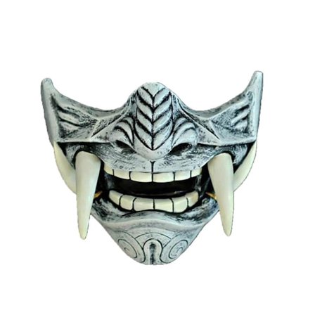 Halloween Japansk Prajna Djævelmaske Hannya Noh Kabuki Demon Oni Samurai Ny (FMY)