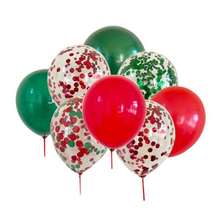 100 st 12 tums julballonger Festdekorationer Röd Gre,ZQKLA