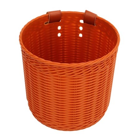 Sykkelkurv for styret, flerbruks, simulerte kurv, rund form, stor kapasitet, kaffe