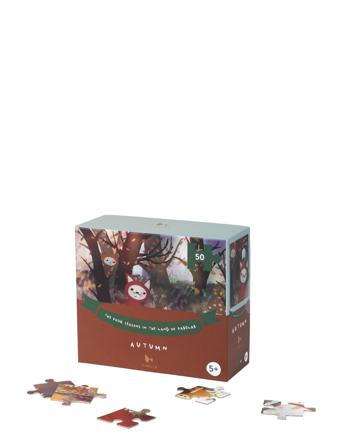 Puzzle 50 Pcs. - Autumn Toys Puzzles And Games Puzzles Classic Puzzles Multi/mønstret Fabelab