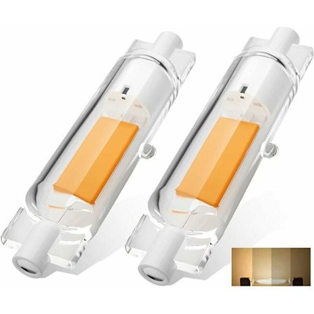 2-pack 10W 78mm R7S LED-lampa Varmvitt 3000K Icke-Dimbar 78mm Slim R7S COB LED-lampa för Vägg-/Golvlampa