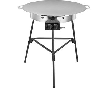 Austin and Barbeque AABQ - Gas Griddle Set 2 Burner 78 cm - Komplett set med stekhäll, brännare & ben Ø 78 cm