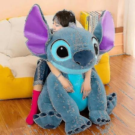 2024 Giant Size Lilo Stitch Plys Legetøj Kawaii Dyr Par Sove Blødt Material Legetøj Til-WELLNGS 80cm