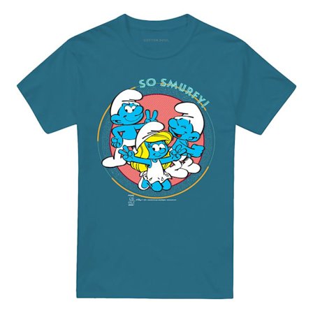 Smurfarna Unisex Vuxen Så Smurfey! T-Shirt L Skiffer