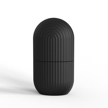 Ice Facial Roller Silikon Hud Massasjeapparat Pleiekube Form Ball n,1 Brett O2X7 svart one-size