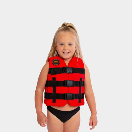 Giubbotto di salvataggio per bambini JOBE Nylon Vest Youth 50N Kids Red, Taglia Unica (30 - 40 kg)