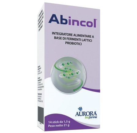 Abincol 14 Stick Orosolubili - Integratore Digestivo Naturale