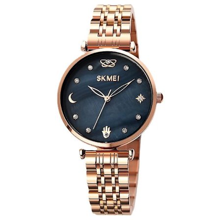 Rose Gold -timanttihelmi -naistenkello, yksinkertainen naisten kvartsikello