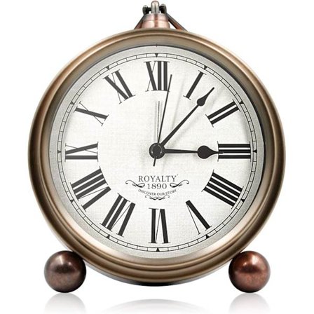 Vintage Bordalarmur, 5,5" Lille Analogt Bordalarmur, Indflytningsgave til Nyt Hjem, Pensionsgave, Thanksgiving Fødselsdagsgaveideer