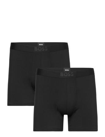 Boxerbr 2P Ultrasoft Boksershorts Svart BOSS*Betinget Tilbud