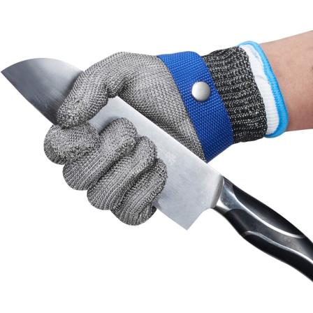 Skärbeständiga handskar i rostfritt stål, slaktarhandskar, nivå 5, skydd