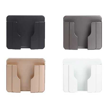 4 stk. selvklebende fjernkontroll oppbevaringsboks veggmontert mobil