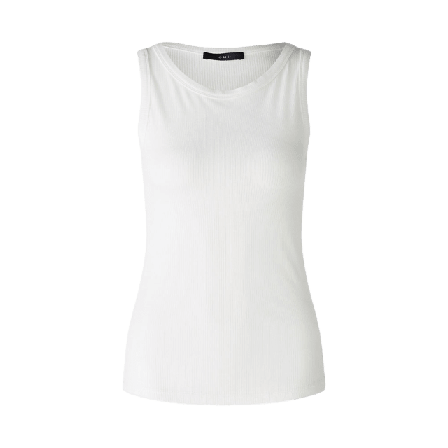 Oui Ribbat linne FILIZ Överdelar Dam Vit 38