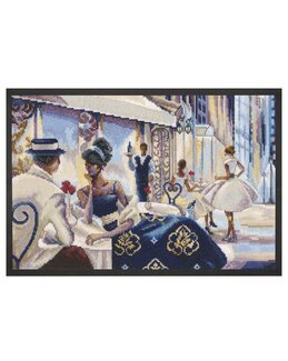 Stickpackung Bild Abends im Café - RTO