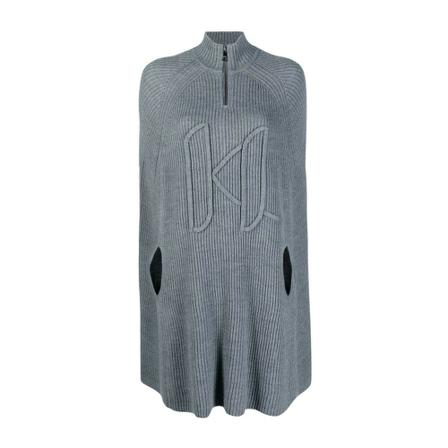 Karl Lagerfeld - Capes Och Ponchos - Grå - Dam - Storlek: Xs, Dam, Storlek: XS
