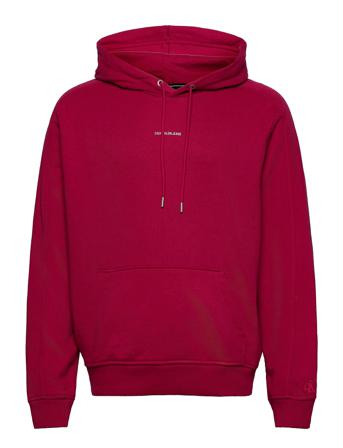 Micro Branding Hoodie Hoodie Röd Calvin Klein Jeans