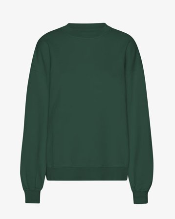 Organic Oversized Crew - Emerald Green