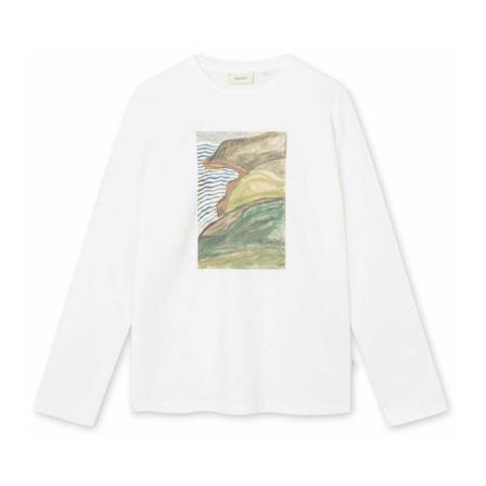 Forét Landscape Longsleeve Hvid, Herre T-shirts
