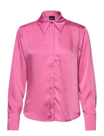 Saga Shirt Pitkähihainen Paita Vaaleanpunainen Gina Tricot