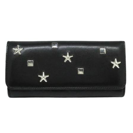 Jimmy Choo Pre-owned, Pre-owned Leather wallets Zwart, Dames, Maat:ONE Size