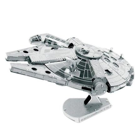 3D-metallmodell - Star Wars - Millennium Falcon - Officiell licens - Limfri montering