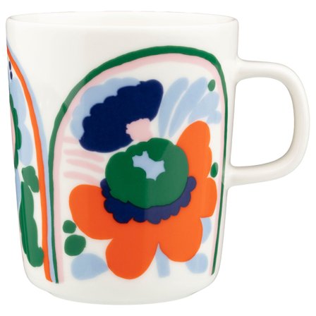 Marimekko Karuselli Krus 2,4 dl - Blå/hvid/orange | KitchenOne