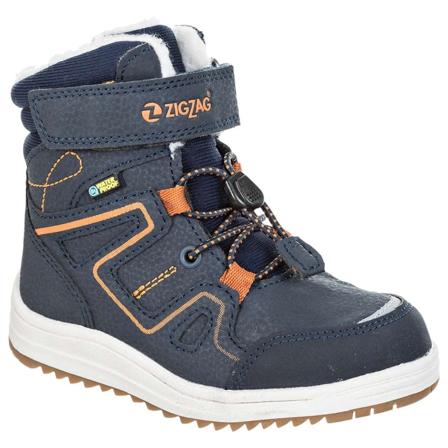 Zig Zag Rincet Kids Winterboot Waterproof Children lined boots Blue 30