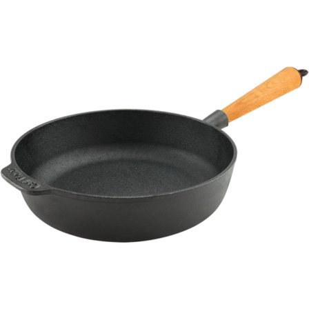 Carl victor Støpejerns traktorpanne 25 cm, bøk' - 'Sort/tre