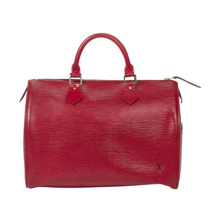 Louis Vuitton Vintage Pre-owned HandTass , Rood , Dames , Maat: ONE Size Vintage Tassen