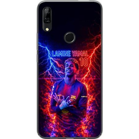 Yhteensopiva Puhelinkuori Huawei P Smart Z Viktor Gyökeresin muotokuva Arsenal-paita päällä, jossa intensiivinen katse ja tumma dramaattinen tausta