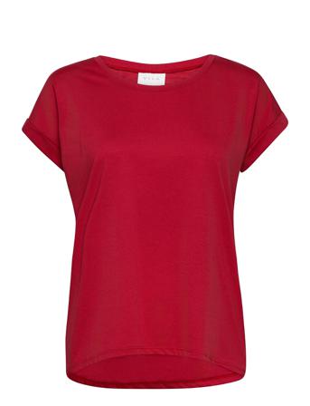 Vidreamers Pure T-Shirt-Fav T-shirt Top Rød Vila