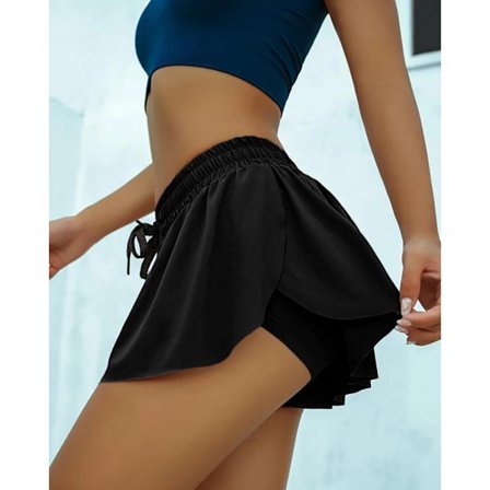 Urheilushortsit naisille kuntosalille, joogaan, juoksuun, hikoiluun, spandex-perhoskuvio