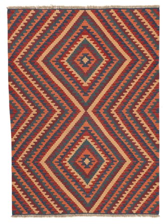 Oriental Kilim Qashqai Rug 173X238 Dark Red/Black Persia