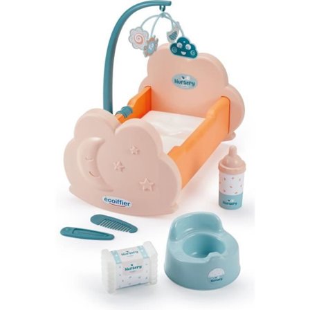 Säng + tillbehör - för 32 cm baby - 18 månader - Ecoiffier