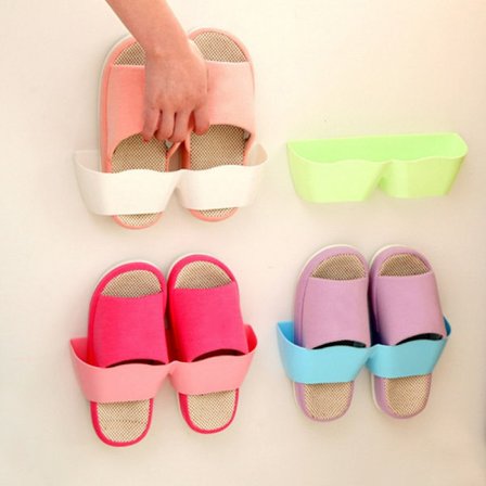 Vægmonteret sammenfoldelig sko bøjle hjemmesko Afløbsstativ