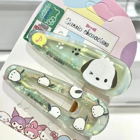 2 kpl Anime Hiusneula Kawaii Hiustarvikkeet Päähineet Hiusklipsi Green