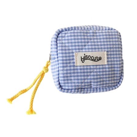 Kosmetiktaske, Læbestift Taske, Lille Makeup Taske til Pung Møntpung med Lynlås Makeup Organisatorer Kvinder Hygiejnebind Pung - Lilla