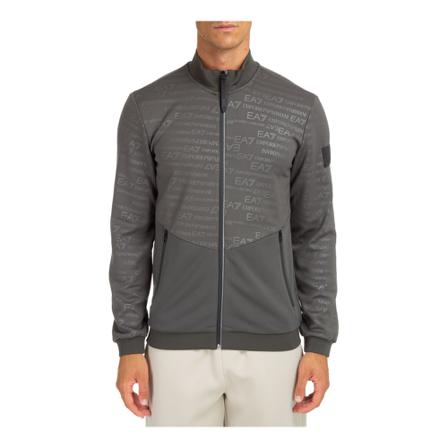 Emporio Armani EA7 Sweatshirt with zip Grå, Herre Trøjer