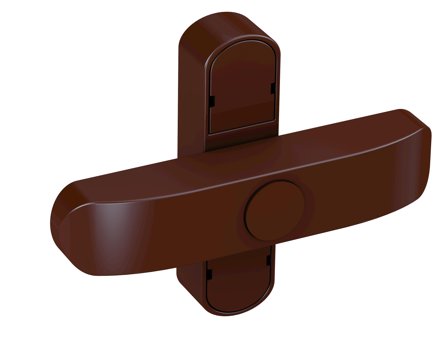 Olympia Fenstersicherung doppelflügelig (braun) WSL 20