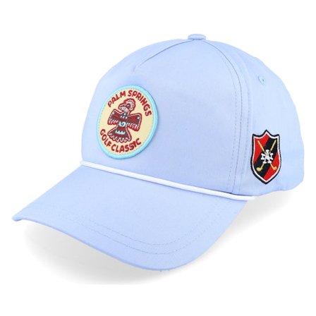 American Needle - Blå unconstructed Caps - Palm Springs Ltwght Rope 19th Hole Golf Light Blue Dad Cap @ Hatstore