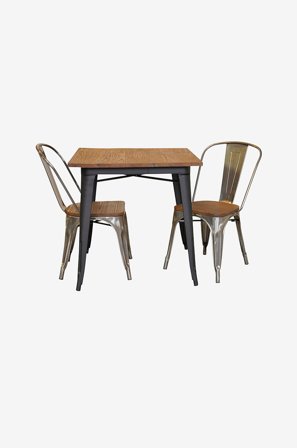 NORDFORM - Spisesæt 75B AboutFrance - Sort - Spisebordssæt 2 personer - Fra Homeroom