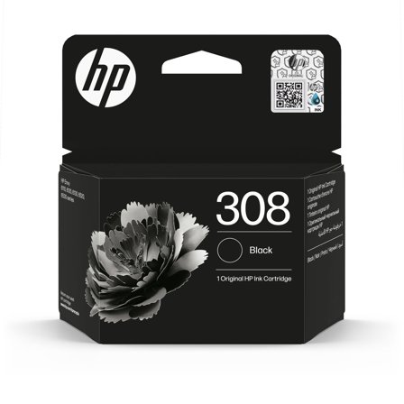 HP 308 svart originalbläckpatron EU, 196786390456